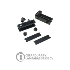 Bisagra P/Vidrio 40 X 13 Mm Negro