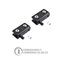 Bisagra P/Vidrio 40 X 20 Mm Negra