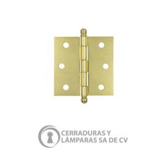 Bisagra Cuadrada Laton C/T Cabeza Bola