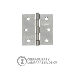 Bisagra Cuadrada 3 Niq.Sat C/T Cabeza Gota