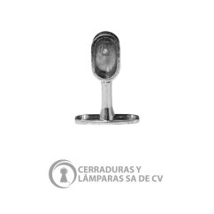 Soporte Ovalado Lateral Techo Cromo