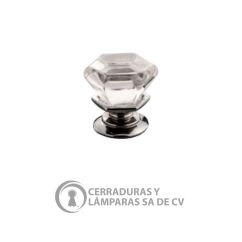Botón Hexágonal Acrílico 2.50 Cm