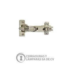 Bisagra Bidimensional 165º Recta P/4 Tornillos