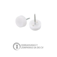 Resbalón Clavo Diámetro 29 X H8.5 X 16Mm Blanco