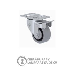 Rodaja Industrial 3 Giratoria Nueva Freno Rueda Tpr Balero