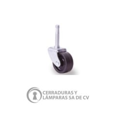 Rodaja Económica 2 Espiga Madera Galvanizado Polipropileno