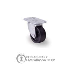 Rodaja Estandar 1 5/8 Asp Rueda Polipropileno Buje Galvanizado