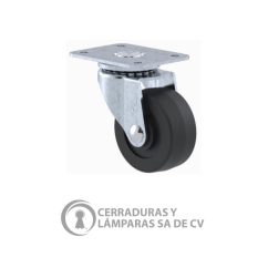 Rodaja Estandar 2 Placa Rueda Hule Buje Galvanizado