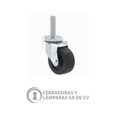 Rodaja Estandar 2 Rosca 7/16 Rueda Hule Buje Galvanizado