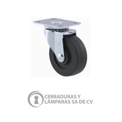 Rodaja Estandar 2 1/2 Placa Rueda Hule Buje Galvanizada
