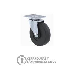 Rodaja Estandar 3 Placa Rueda Hule Buje Galvanizado