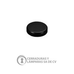 Tapa Negra Redonda P/Bisagra Cristal