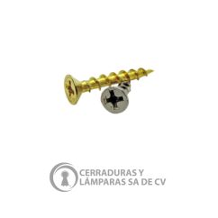 Tornillo 8X34 Latonado C/Cruz