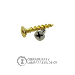 Tornillo 8X1 Latonado C/Cruz