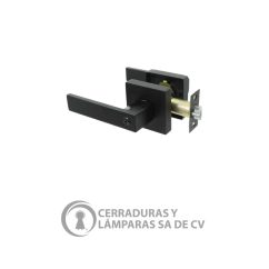 Cerradura Inox. Milán Recámara Negro Mate