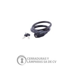 Candado 2003 Plástico Negro Cable De