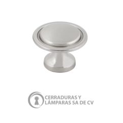 Botón 19Mm Níquel Satinado C/Níquel Brillante