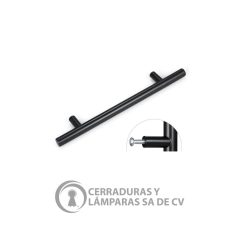 Jaladera Barra 12Mm 606-668 Mm Acero Inoxidable Negro