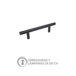 Jaladera Aluminio 192-202Mm Negro Mate