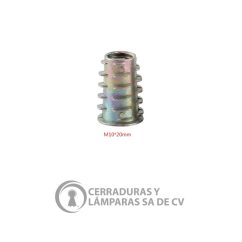Tuerca Inserto M10 X 20 Galvanizado