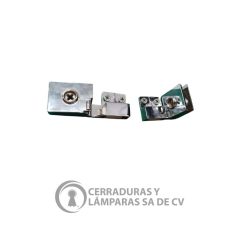 Bisagra P/Cristal 3.5Mm Cromo
