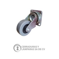 Rodaja Gris 40Mm C/Placa