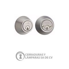 Cerradura 120 Doble Llave Níquel Satinado