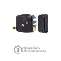 Cerradura Sobreponer Fijo Derecho Negro