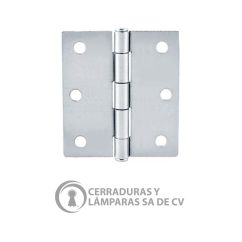 Bisagra 3X3 Cromo Satinado C/T