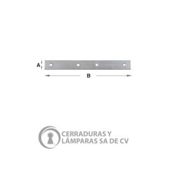 Barra De Unión 3X5/8 Galvanizado