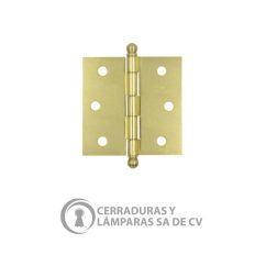 Bisagra Cuadrada Latón St Cabeza Bola Gra