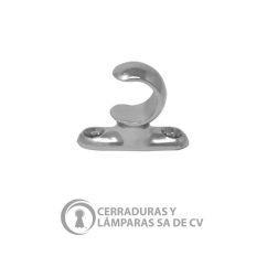 Soporte 1/2 Corto Lateral Normal Cromo