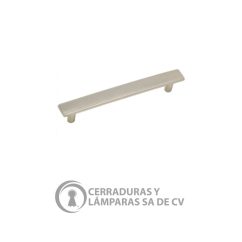 Jaladera Níquel Rayado Brillante 9.60 Cm