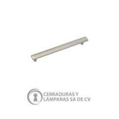 Jaladera Níquel Rayado Brillante 12.80 Cm