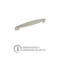 Jaladera Níquel Rayado Brillante 9.60 Cm