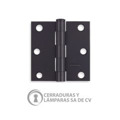 Bisagra 1830 Negro Mate 3X3