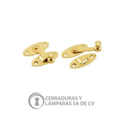 Pasador Aldaba Oval Latón 64156