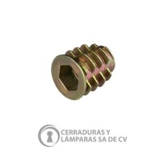 Tuerca Inserto M6 X 13Mm Zinc Galvanizado