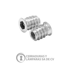 Tuerca Inserto M6 X 15Mm Zinc Galvanizado 21