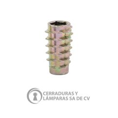 Tuerca Inserto M6 X 20Mm Zinc Galvanizado