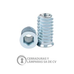 Tuerca Inserto M8 X 15Mm Zinc Galvanizado