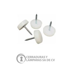 Resbalón Clavo Diámetro 20 X H5 X 20Mm Blanco