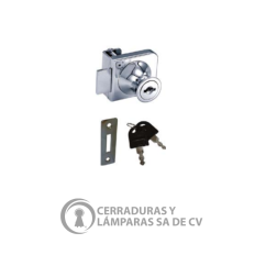 Cerradura P/Puerta Cristal 20Mm