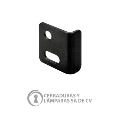 Contrachapa Angular Acero Negro 22X8Mm