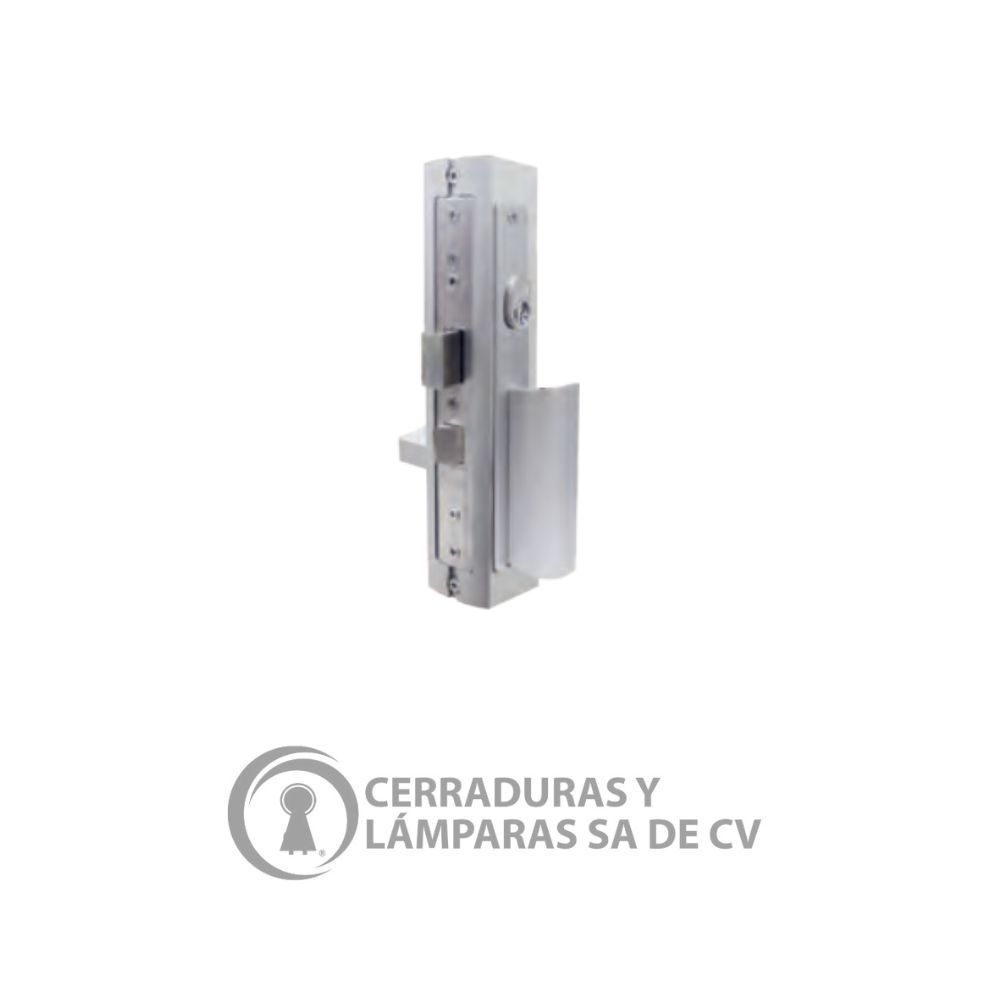 Cerradura Para Aluminio, Modelo 575 Jm (Jaladera-Manija), Acabado Natural, Caja 6 Piezas