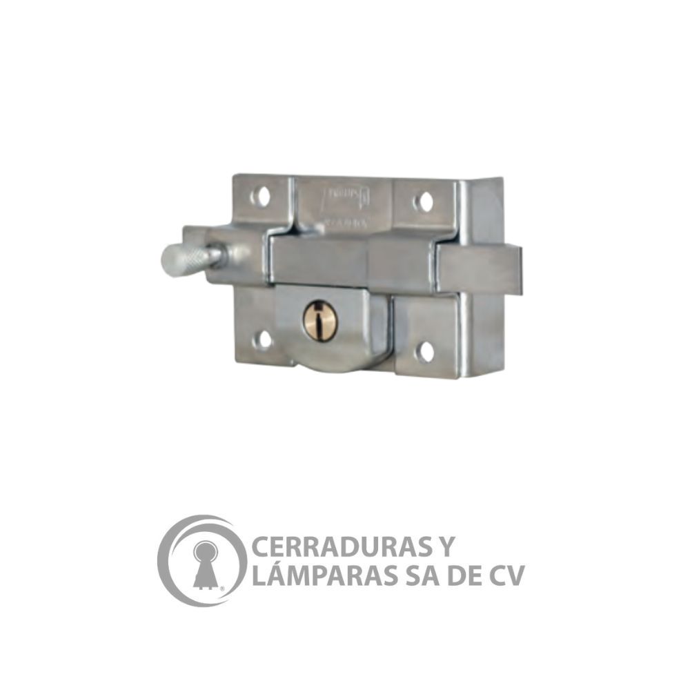 Cerradura Para Sobreponer De Barra, Modelo 775, Derecha, Acabado Cromo, Caja 6 Piezas