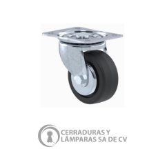 Rodaja Industrial 4 Giratoria Ant Rueda Hule Balero Galvanizado