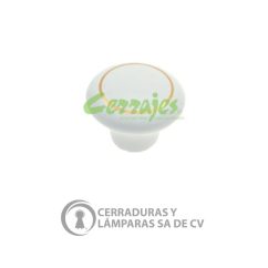 Botón Cerámica Bca.Ch.Filo Dor 0401-079