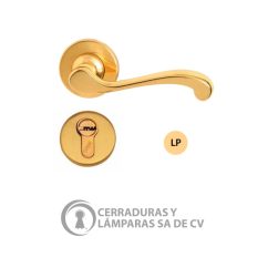 Cerradura Grecia LM Latón Pulido 132 2F5