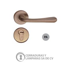 Cerradura Sidney DL Plata Antigua 132 2F5